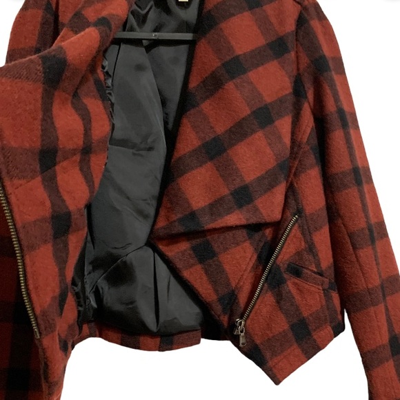 ANTHROPOLOGIE PLAID WOOL Jacket What comes Around Goes Around Sz XS - Picture 5 of 11